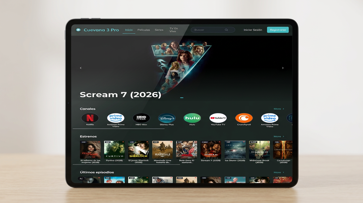 Cuevana 3 Pro en tablet Android