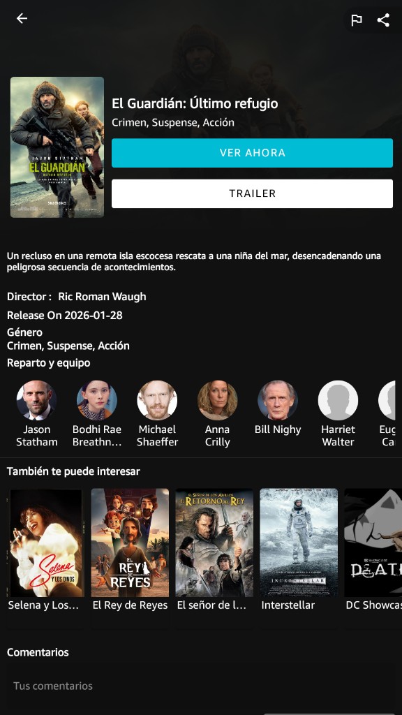 Cuevana 3 Pro en Android: ficha de película con ver ahora, trailer y reparto