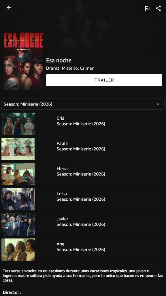 Cuevana 3 Pro en Android: ficha de serie con temporadas, episodios y trailer